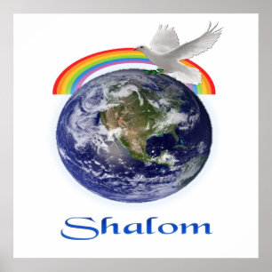 Poster Peace on Earth Shalom products