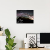 Poster Peace & Serenity Mountain Night Sky (Bureau à domicile)