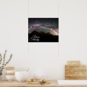 Poster Peace & Serenity Mountain Night Sky (Cuisine)