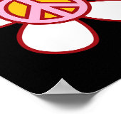 Poster Peace Sign Love 60s les années 70 Super Hippie Cos (Coin)