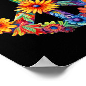 Poster Peace Sign Love 60s les années 70 Super Hippie Cos (Coin)