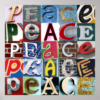 poster "PEACE Signs"
