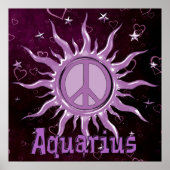 Poster Peace Sun Aquarius (Devant)