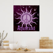 Poster Peace Sun Aquarius (Cuisine)