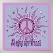 Poster Peace Sun Aquarius (Devant)