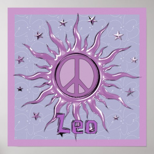 Poster Peace Sun Leo (Devant)