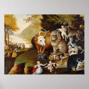 Poster Peaceable Kingdom Animal Painting
