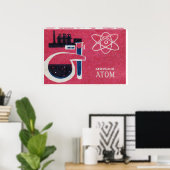 Poster Peaceful Atom Chemistry - Matchbox Print (Bureau à domicile)