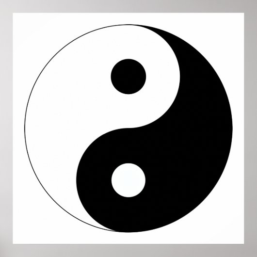 Poster Peaceful Yin Yang (Devant)