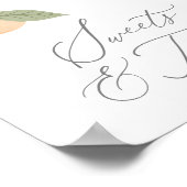 Poster Peach Anniversaire Douceurs et Traitements (Coin)