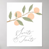 Poster Peach Anniversaire Douceurs et Traitements (Devant)