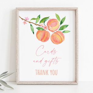 Poster Peach Blossom Cartes et cadeaux Symbole d'annivers
