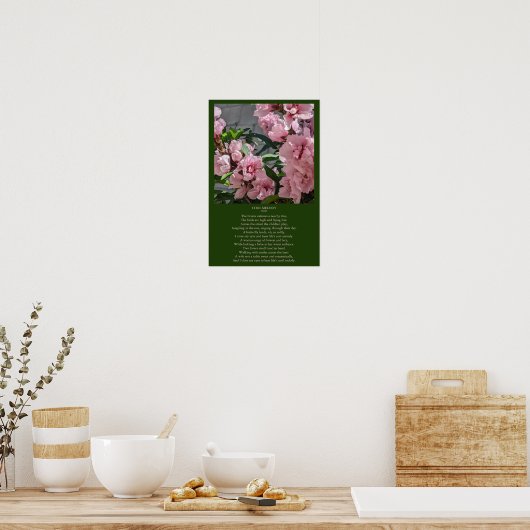 Poster Peach Blossom Photo avec Cool Melody Poem (Cuisine)