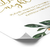 Poster Peach Floral Citrouille Automne Date Nuit Jar (Coin)