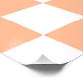 Poster Peach Fuzz À damiers En vichy Motif (Coin)