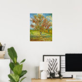 Poster Peach Tree rose en fleurs par Vincent van Gogh (Bureau à domicile)