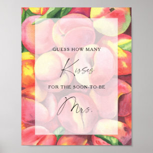 Poster Peaches - Combien de baisers jeu de douche de nage