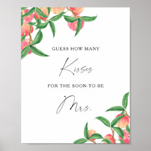 Poster Peaches - Combien de baisers jeu de douche de nage