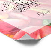 Poster Peaches - jeu de mariage du printemps (Coin)