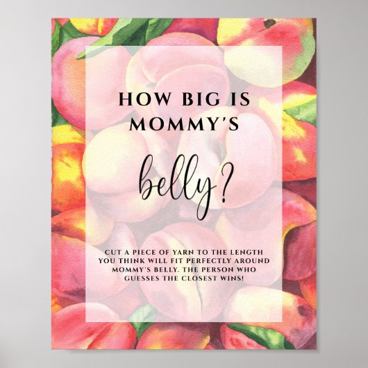 Poster Peaches - quelle taille est l'affiche de jeu ventr (Devant)