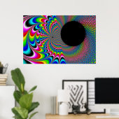 Poster Peackock A Delic - Art Fractal (Bureau à domicile)