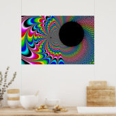 Poster Peackock A Delic - Art Fractal (Cuisine)