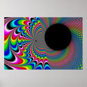 Poster Peackock A Delic - Art Fractal
