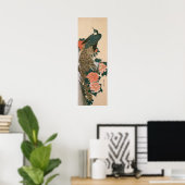 Poster Peacock and Peonies de Hiroshige, Art japonais (Bureau à domicile)