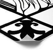 Poster Peacock Art Nouveau - The Kiss (Coin)