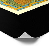 Poster Peacock Art nouveau viennois (Coin)