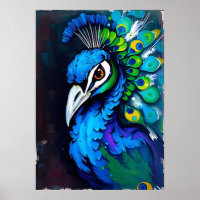 Peacock Art - Oiseau coloré
