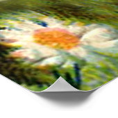 Poster Peacock Art vintage avec Tour Eiffel (Coin)