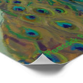 Poster Peacock avec Dahlia par Rachel Uchizono (Coin)