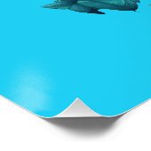 Poster Peacock Avec Roses Peach (Coin)