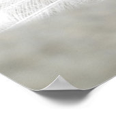 Poster Peacock blanc, photo Extraordinaire (Coin)