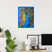 Poster Peacock bleu (Bureau à domicile)
