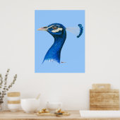 Poster Peacock : bleu indien (Cuisine)