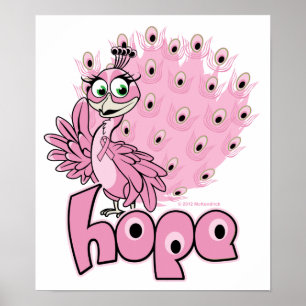 Poster Peacock Breast Cancer