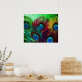 Poster Peacock coloré (Cuisine)