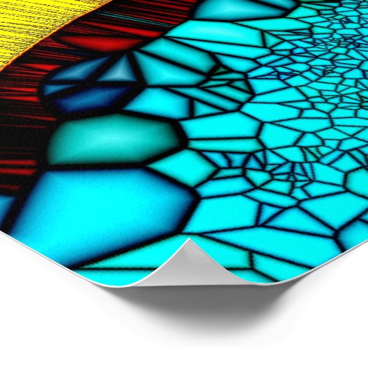 Poster Peacock dansant (Coin)