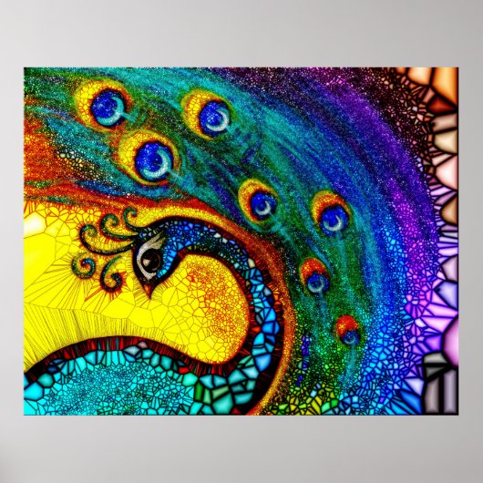 Poster Peacock dansant (Devant)