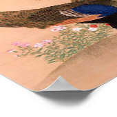 Poster Peacock d'Asie vintage (Coin)