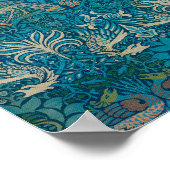 Poster Peacock et Dragon par William Morris (Coin)