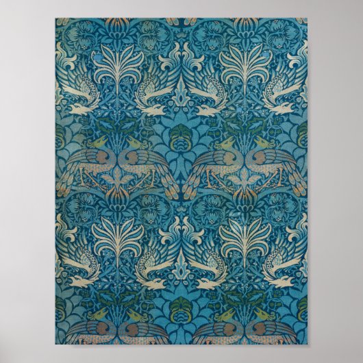 Poster Peacock et Dragon par William Morris (Devant)