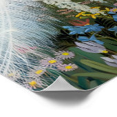 Poster Peacock et glycine par Jessie Arms Botke (Coin)