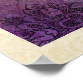 Poster Peacock et Peonies vintages Imprimé japonais (Coin)