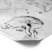 Poster Peacock et six singes (Coin)