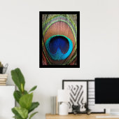 Poster Peacock Feather Close-up (Bureau à domicile)