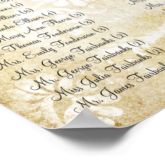 Poster Peacock Feathers Birdcage Notes musicales (Coin)