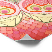 Poster Peacock Feathers, Floral Round Ornament. (Coin)